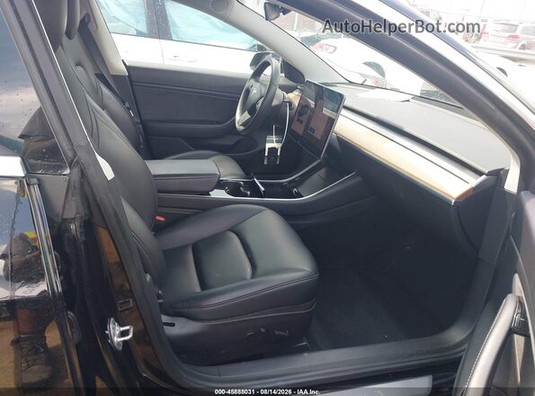 5YJ3E1EB2LF710442 2020 TESLA MODEL 3 Black Widok wnętrza z przodu