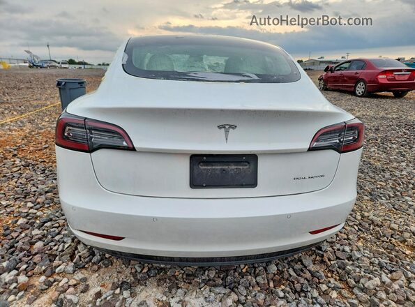 5YJ3E1EB2LF787800 2020 TESLA MODEL White Vista trasera