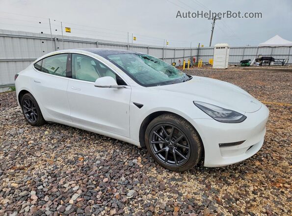 5YJ3E1EB2LF787800 2020 TESLA MODEL White Delantero derecho