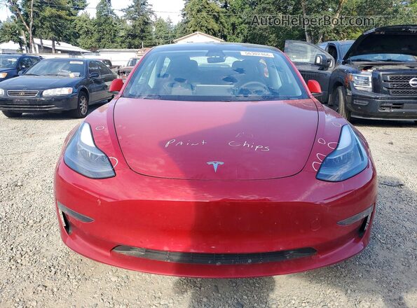 5YJ3E1EB2MF019767 2021 TESLA MODEL Red წინა ხედი