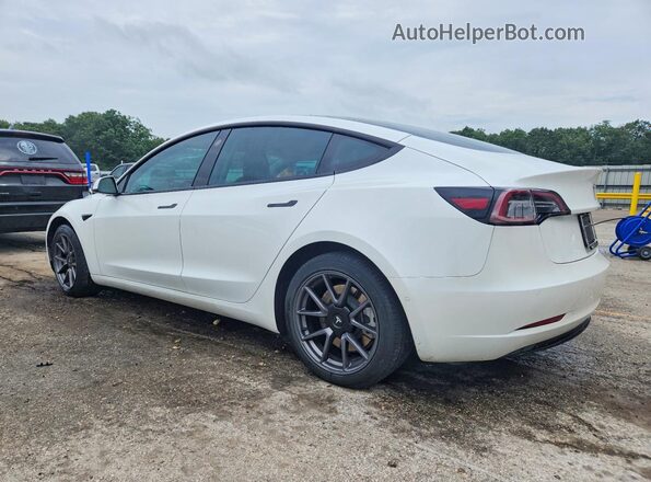 5YJ3E1EB2MF055930 2021 TESLA MODEL White Задня ліва чверть
