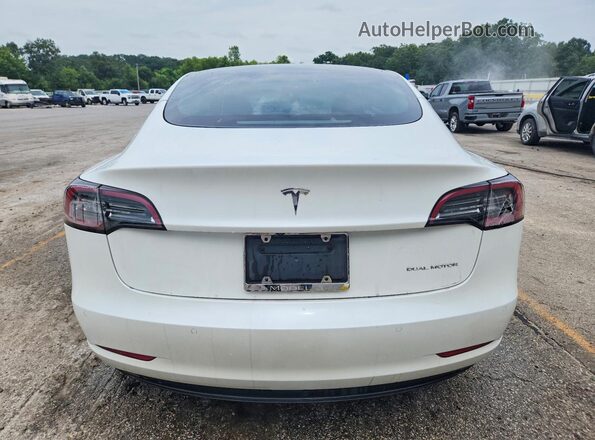 5YJ3E1EB2MF055930 2021 TESLA MODEL White Вид ззаду