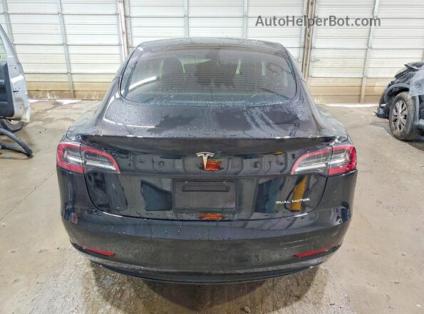5YJ3E1EB2MF965559 2021 TESLA MODEL Black Widok z tyłu