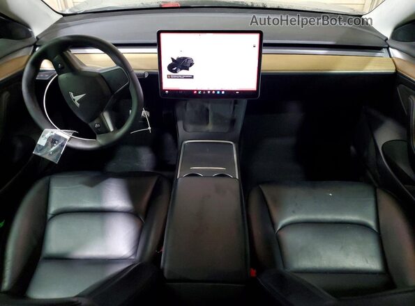 5YJ3E1EB2MF965559 2021 TESLA MODEL Black Widok deski rozdzielczej