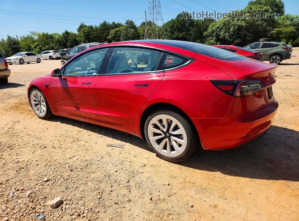 5YJ3E1EB2NF179794 2022 TESLA MODEL Красный Задняя левая четверть