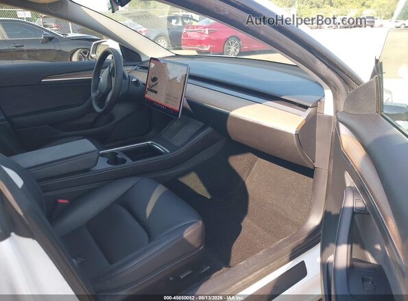 5YJ3E1EB2NF192979 2022 TESLA MODEL 3 Белый Вид салона спереди