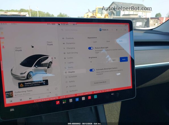 5YJ3E1EB2NF192979 2022 TESLA MODEL 3 Белый 
