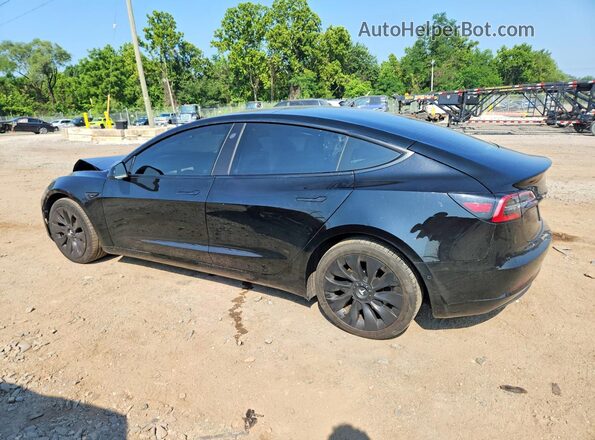 5YJ3E1EB2NF230453 2022 TESLA MODEL Black Tył lewy
