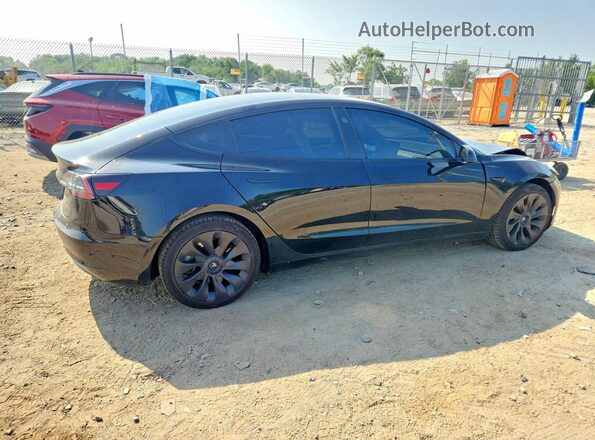 5YJ3E1EB2NF230453 2022 TESLA MODEL Black Tył prawy