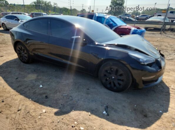 5YJ3E1EB2NF230453 2022 TESLA MODEL Black Przód prawy
