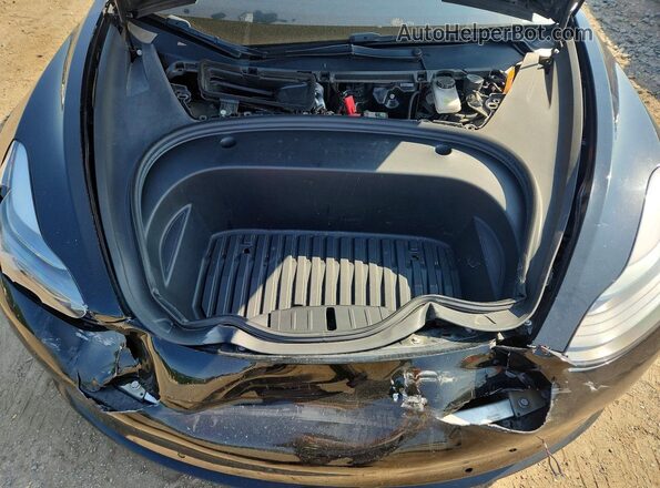 5YJ3E1EB2NF230453 2022 TESLA MODEL Black Widok wnętrza z tyłu