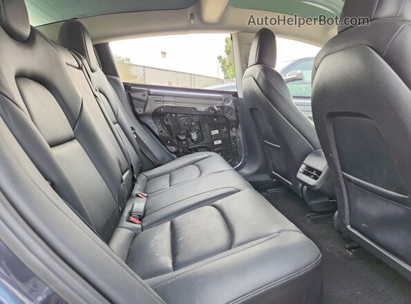 5YJ3E1EB2NF294072 2022 TESLA MODEL Gray უკანა სავარძლების ხედი