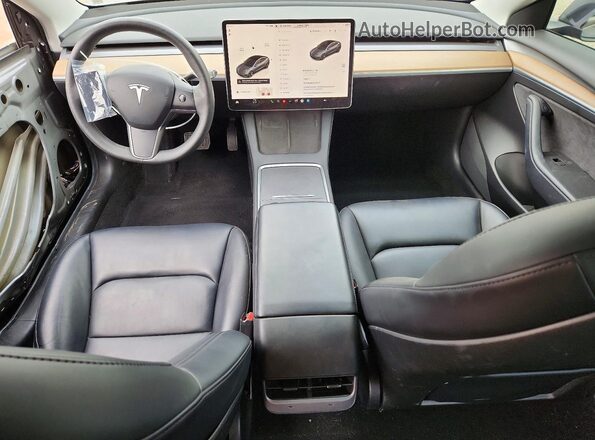 5YJ3E1EB2NF294072 2022 TESLA MODEL Gray წინა პანელის ხედი