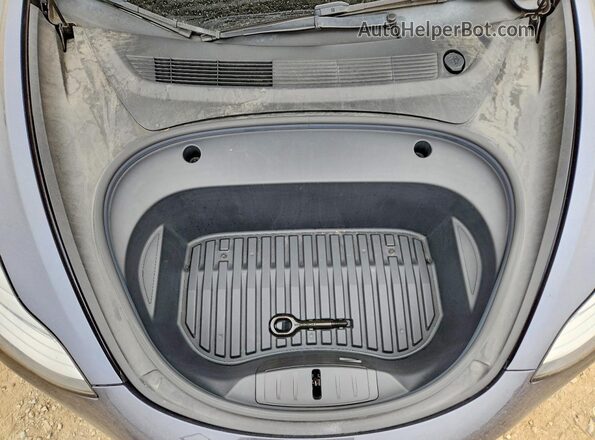 5YJ3E1EB2NF294072 2022 TESLA MODEL Gray უკანა სალონის ხედი