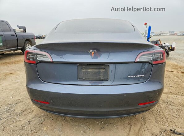 5YJ3E1EB2NF294072 2022 TESLA MODEL Gray უკანა ხედი