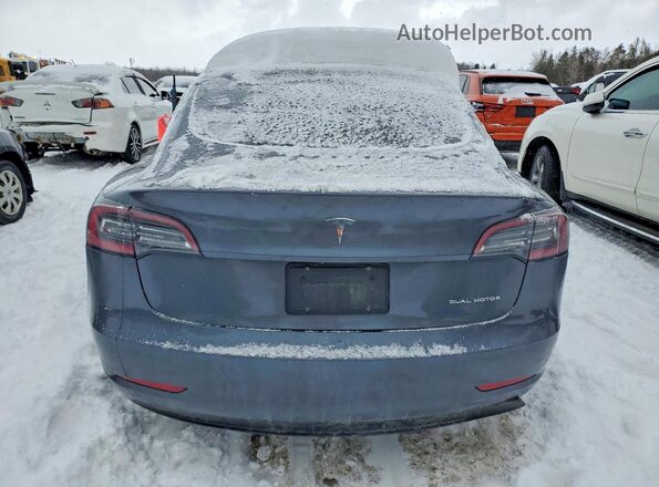 5YJ3E1EB2PF416769 2023 TESLA MODEL Gray Vista trasera