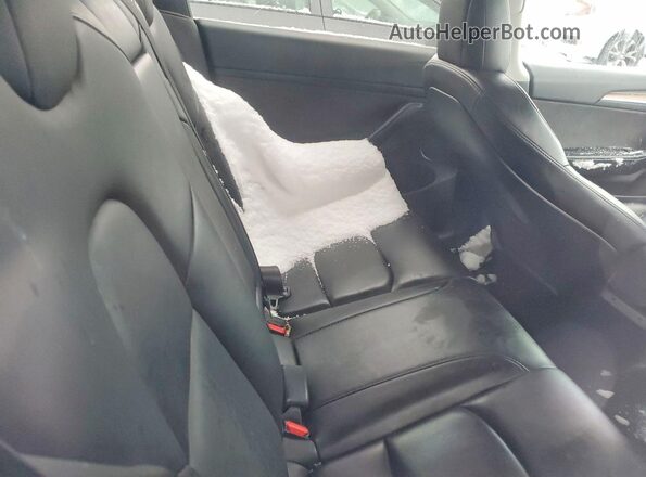 5YJ3E1EB2PF416769 2023 TESLA MODEL Gray Vista de los asientos traseros