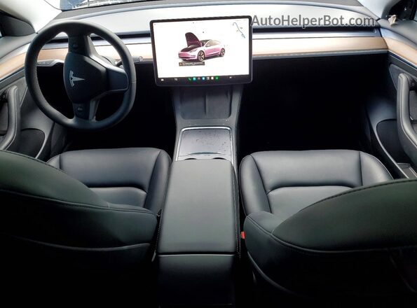 5YJ3E1EB2PF661944 2023 TESLA MODEL Black Vista del salpicadero