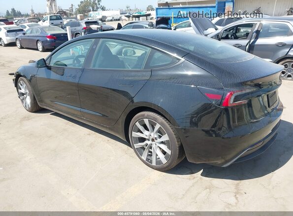 5YJ3E1EB2RF801963 2024 TESLA MODEL 3 Черный Задняя левая четверть