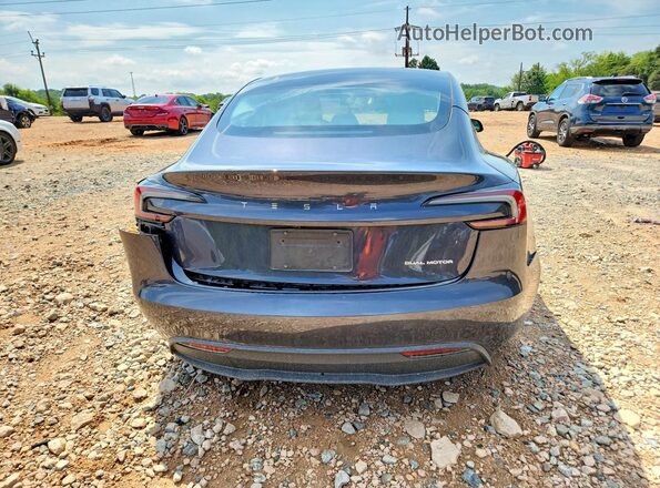5YJ3E1EB2RF810050 2024 TESLA MODEL Gray Rear view