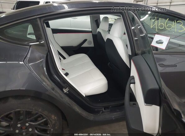 5YJ3E1EB2RF810923 2024 TESLA MODEL 3 Black VIN sticker view