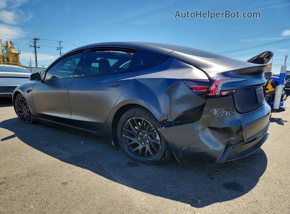 5YJ3E1EB2RF813529 2024 TESLA MODEL Black Rear left