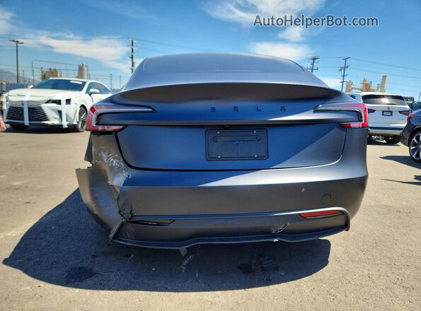 5YJ3E1EB2RF813529 2024 TESLA MODEL Black Rear view