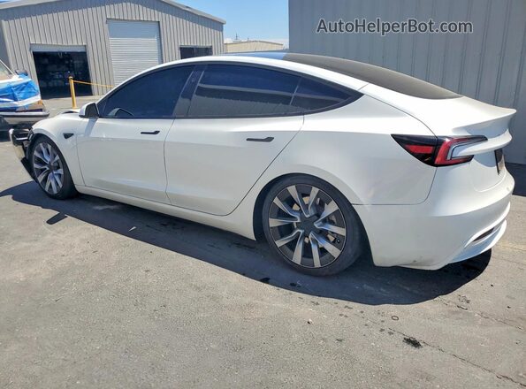 5YJ3E1EB2SF933773 2025 TESLA MODEL Белый Задняя левая четверть