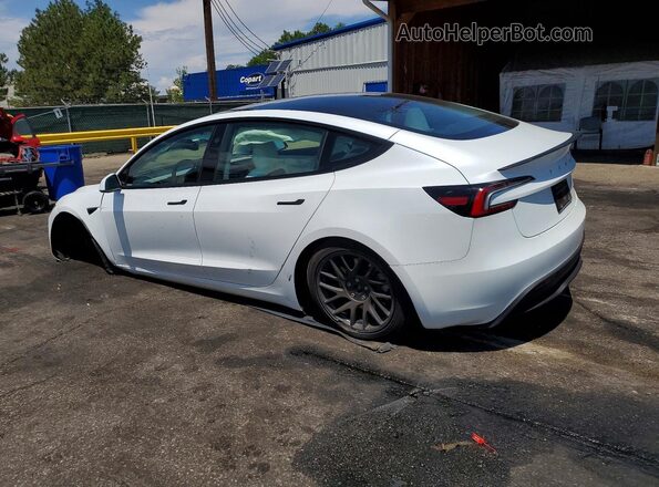 5YJ3E1EB2SF953098 2025 TESLA MODEL Белый Задняя левая четверть