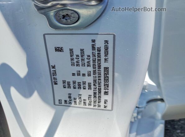 5YJ3E1EB2SF953098 2025 TESLA MODEL Белый Вид подкапотного пространства