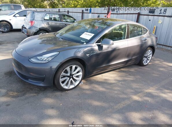 5YJ3E1EB3JF132302 2018 TESLA MODEL 3 Black Առջևի ձախ երեք քառորդ տեսարան