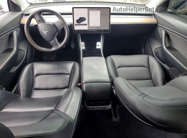 5YJ3E1EB3LF710501 2020 TESLA MODEL Black Вид панелі приладів