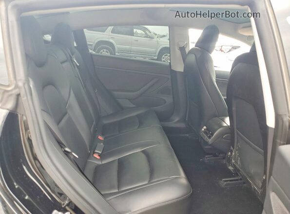 5YJ3E1EB3LF710501 2020 TESLA MODEL Black Вид задніх сидінь