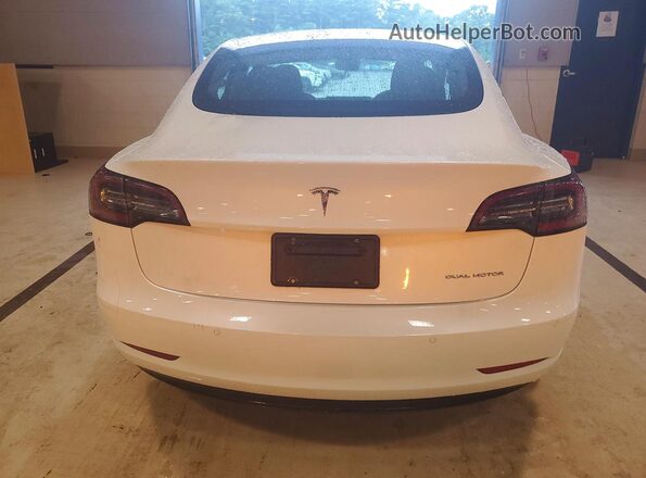 5YJ3E1EB3MF065396 2021 TESLA MODEL Белый Вид сзади