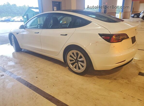 5YJ3E1EB3MF065396 2021 TESLA MODEL Белый Задняя левая четверть