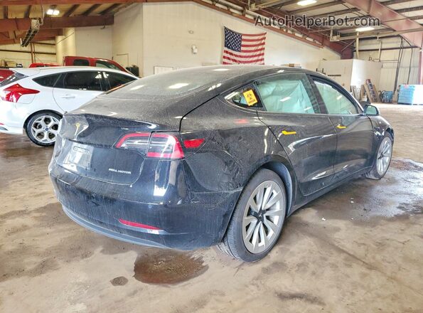 5YJ3E1EB3MF848816 2021 TESLA MODEL Black Rear right