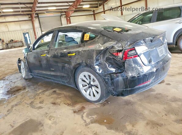 5YJ3E1EB3MF848816 2021 TESLA MODEL Black Rear left