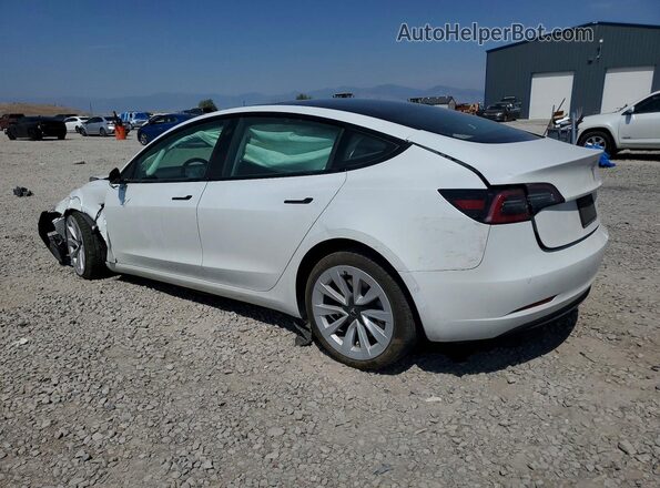 5YJ3E1EB3MF936815 2021 TESLA MODEL White უკანა მარცხენა