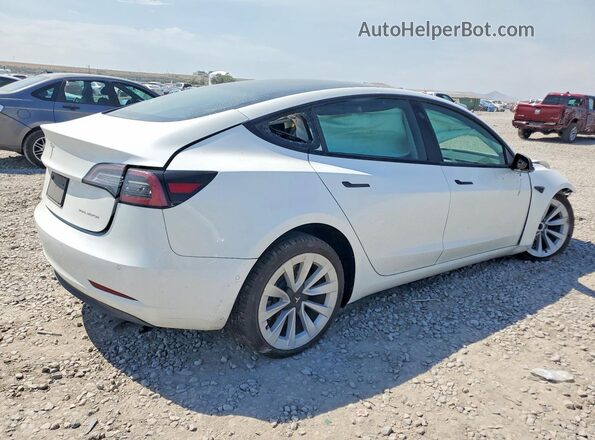 5YJ3E1EB3MF936815 2021 TESLA MODEL White უკანა მარჯვენა