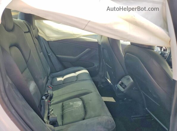 5YJ3E1EB3MF936815 2021 TESLA MODEL White უკანა სავარძლების ხედი