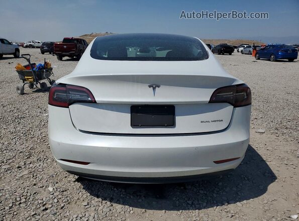 5YJ3E1EB3MF936815 2021 TESLA MODEL White უკანა ხედი