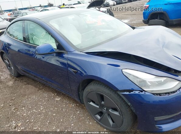 5YJ3E1EB3MF981348 2021 TESLA MODEL 3 Blue 
