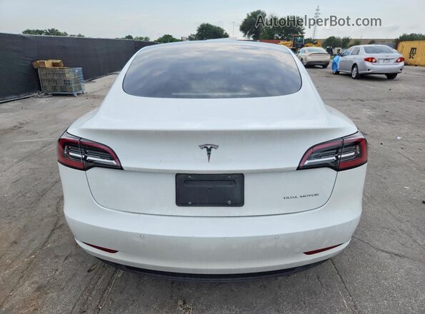 5YJ3E1EB3NF272968 2022 TESLA MODEL White Vista trasera