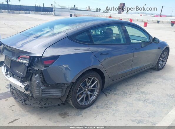 5YJ3E1EB3NF277815 2022 TESLA MODEL 3 Gray Հետևի աջ