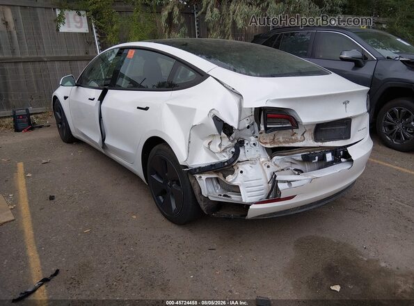 5YJ3E1EB3NF327936 2022 TESLA MODEL 3 Белый Задняя левая четверть