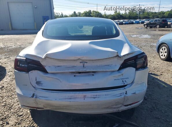 5YJ3E1EB3PF390022 2023 TESLA MODEL White Rear view