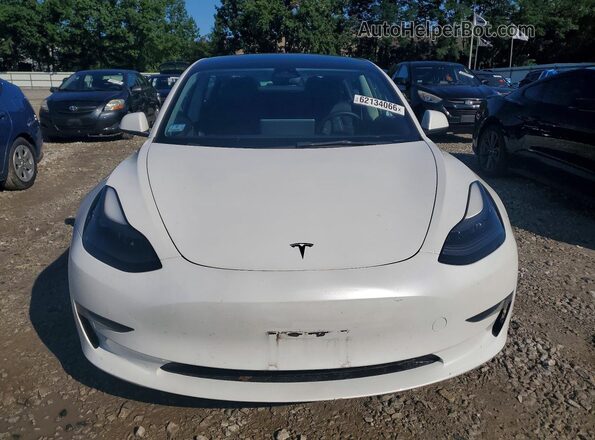 5YJ3E1EB3PF390022 2023 TESLA MODEL White Front view