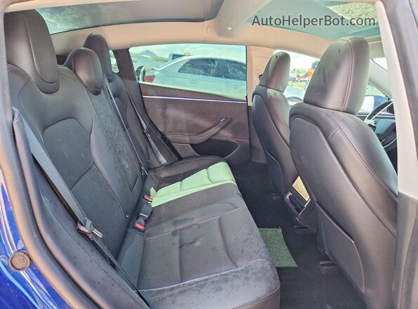 5YJ3E1EB3RF809490 2024 TESLA MODEL Синий Вид задних сидений