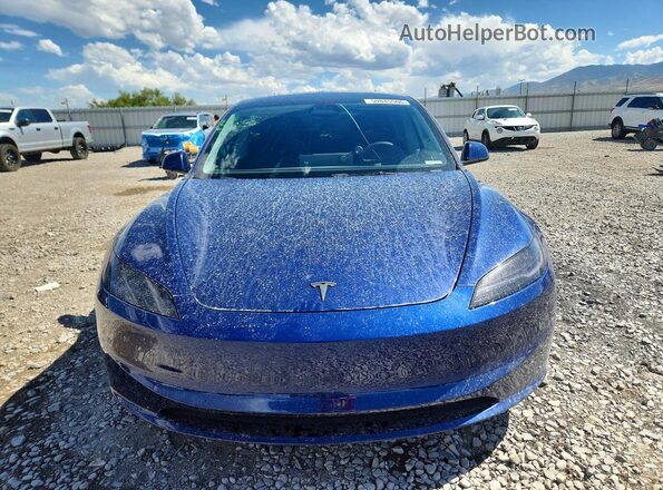 5YJ3E1EB3RF809490 2024 TESLA MODEL Синий Вид спереди