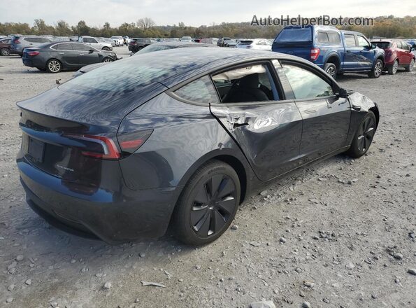 5YJ3E1EB3SF011044 2025 TESLA MODEL Черный Задняя правая четверть